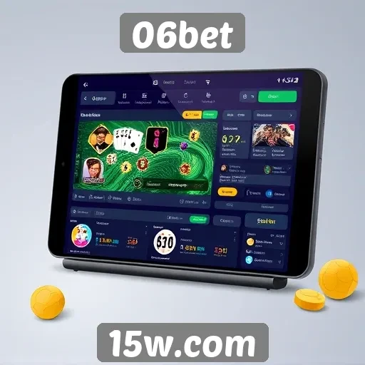 Interface do usuário da 06bet é intuitiva e acessível